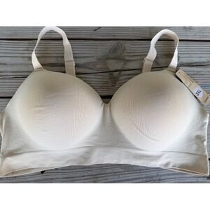 Truekind Supportive Comfort Wireless Shaping Bra Sand Beige Plus Size 3XL NWT